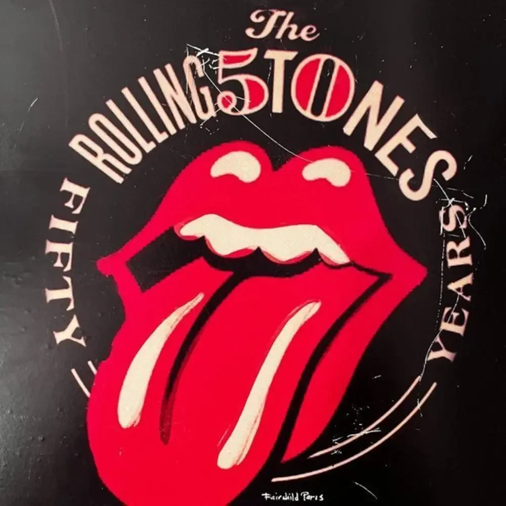 Rolling Stones Wall Plaque - 50‎ Years (10 inches by 10 inches)